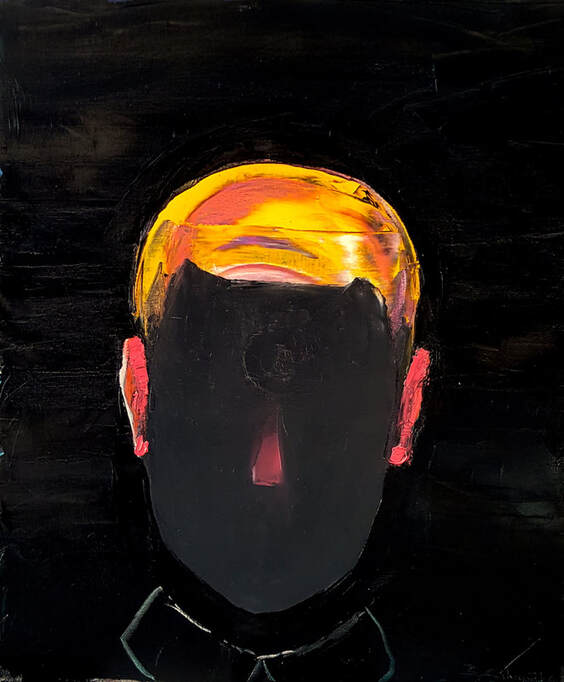 ​Barış Cihanoğlu  | black stain oil on canvas | 60x50 cm