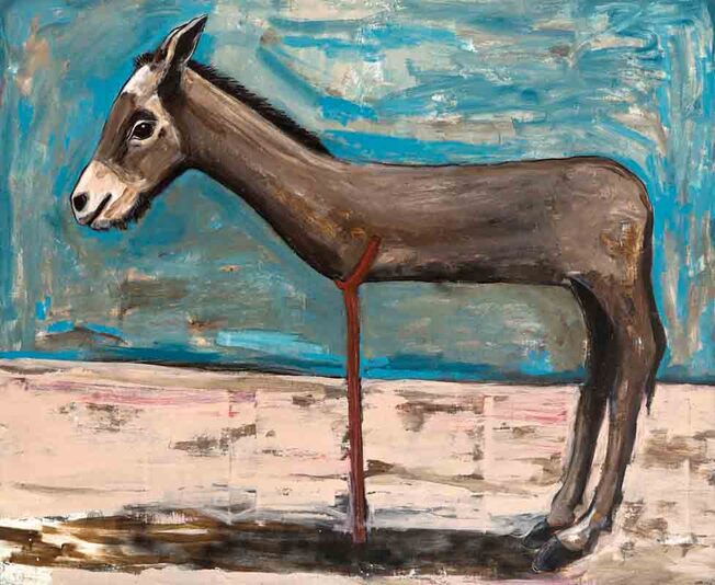 syrian donkey acrylic on canvas | 158x194 cm