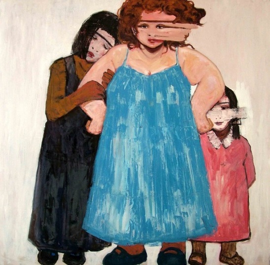 Barış Cihanoğlu  | instinct ​oil on canvas  |  150x150 cm, Cep Gallery