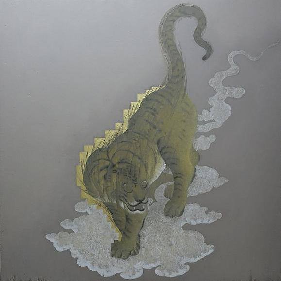 takayoshisakabe, cepgallery, paintings, oiloncanvas, tiger,