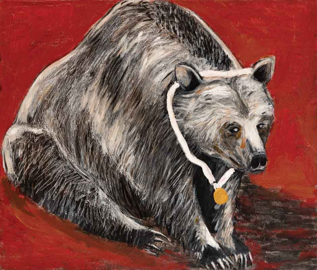 champion bear, painting, ahmetsarı, artist, cepgallery,